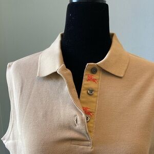 BURBERRY:  Golf Polo, short sleeve - tan